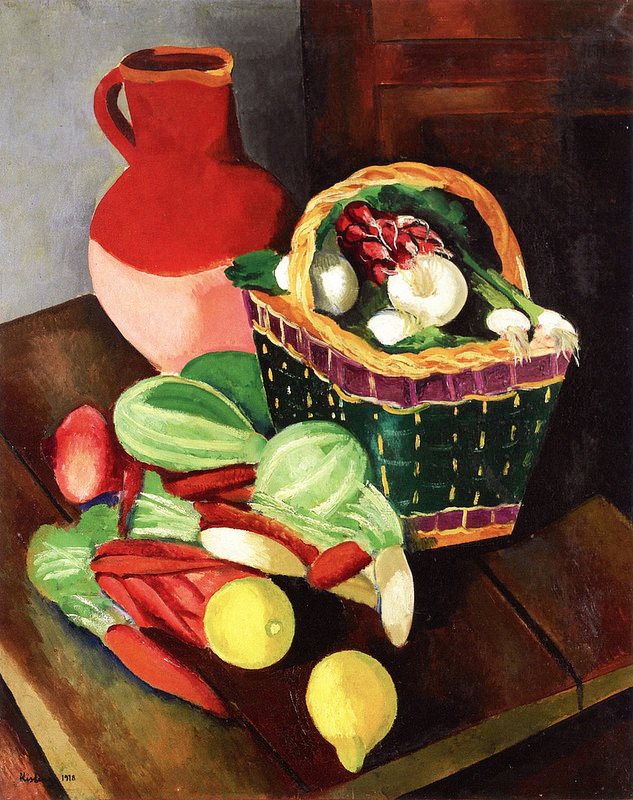 Moise Kisling - Still life with white pitcher - 1918